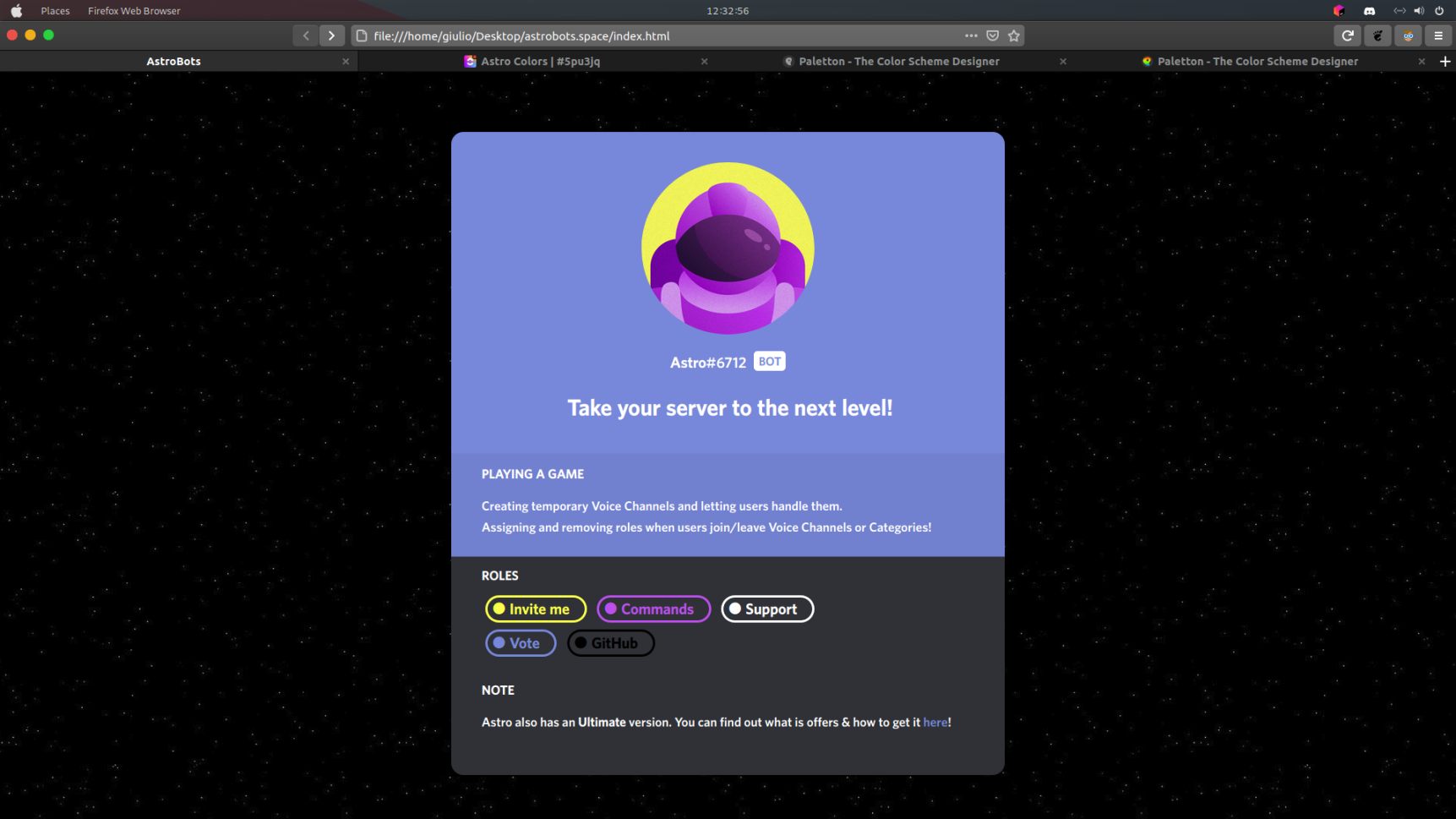 Astro very first website